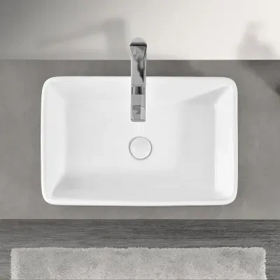 Mensolone effetto legno grigio cemento per lavabi da appoggio da 110 cm serie Master - Image 8