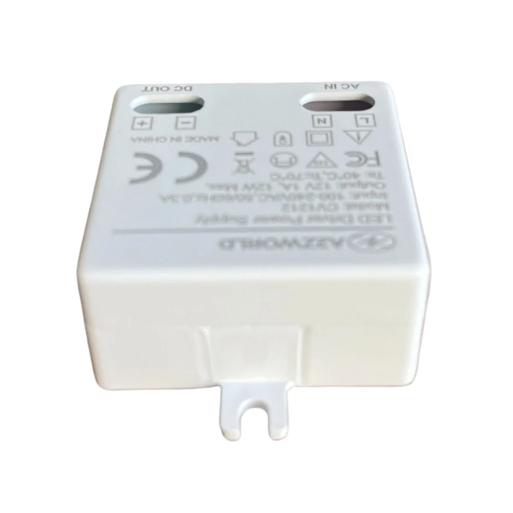 Mini Alimentatore Trasformatore 12V 12W 1A Per Striscia Led 45X40X20mm - Image 3