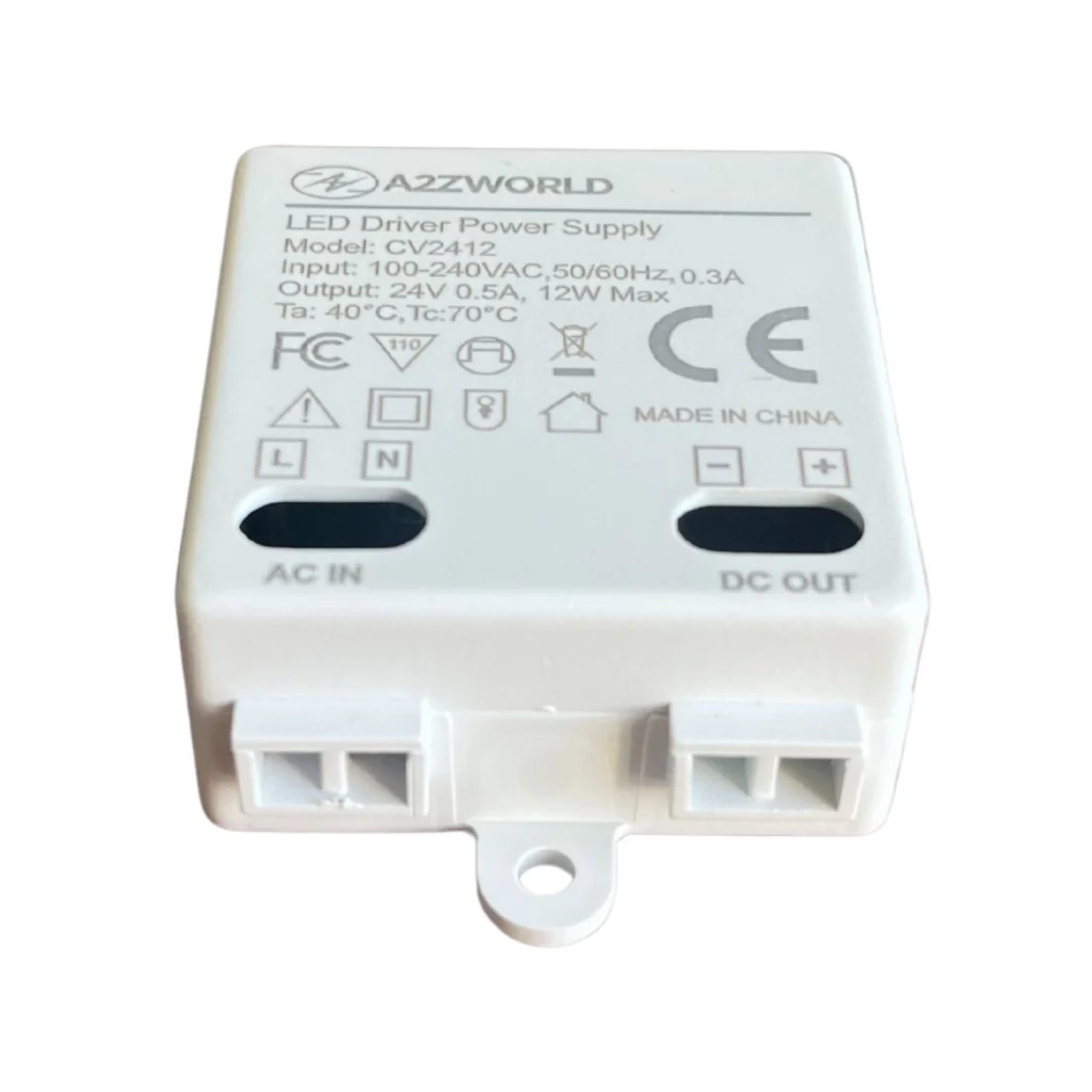 Mini Alimentatore Trasformatore 24V 12W 0,5A Per Striscia Led 45X40X20mm - Image 2