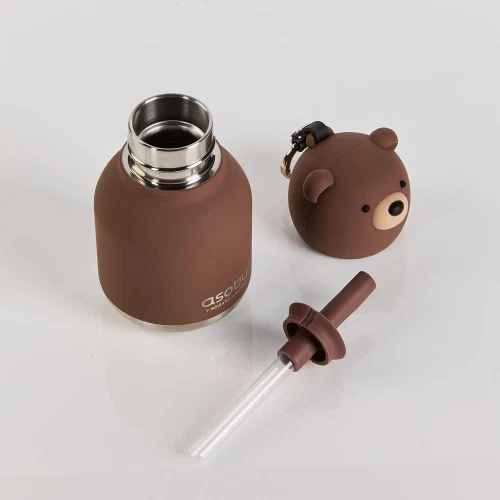 Mini Bestie Orso - Borraccia termica da 200 ml con cannuccia - Image 3
