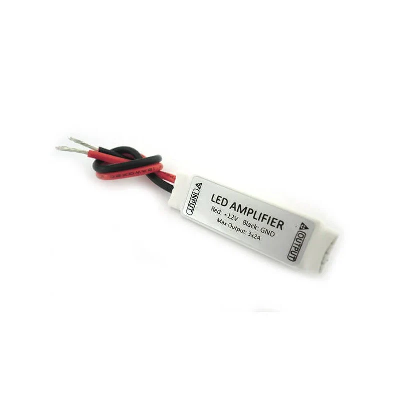 Mini Centralina Amplificatore RGB Per Striscia Led 12V 6A RGB Led Strip Amplifier - Image 4