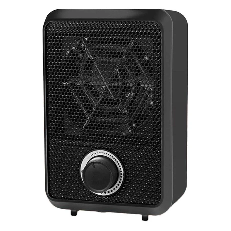 Mini Termoventilatore Elettrico 600W Termostato Regolabile con Protezione Anti Surriscaldamento Colore Nero - Image 4