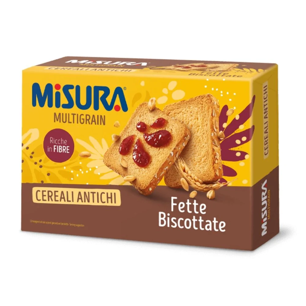 Misura multigrain fette biscottate ai cereali antichi in confezione da 320 grammi