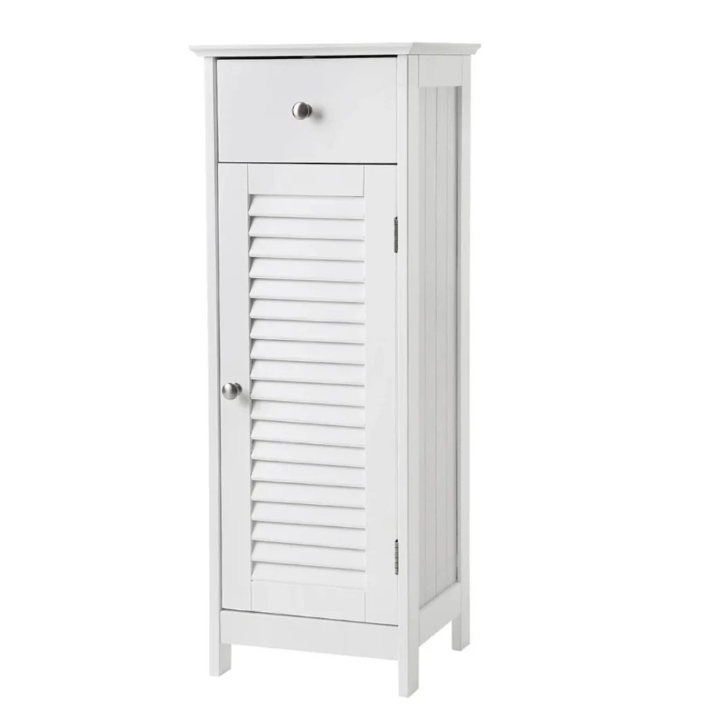 Mobile bagno indipendente mobile contenitore angolare con 1 cassetto bianco 12_0006496