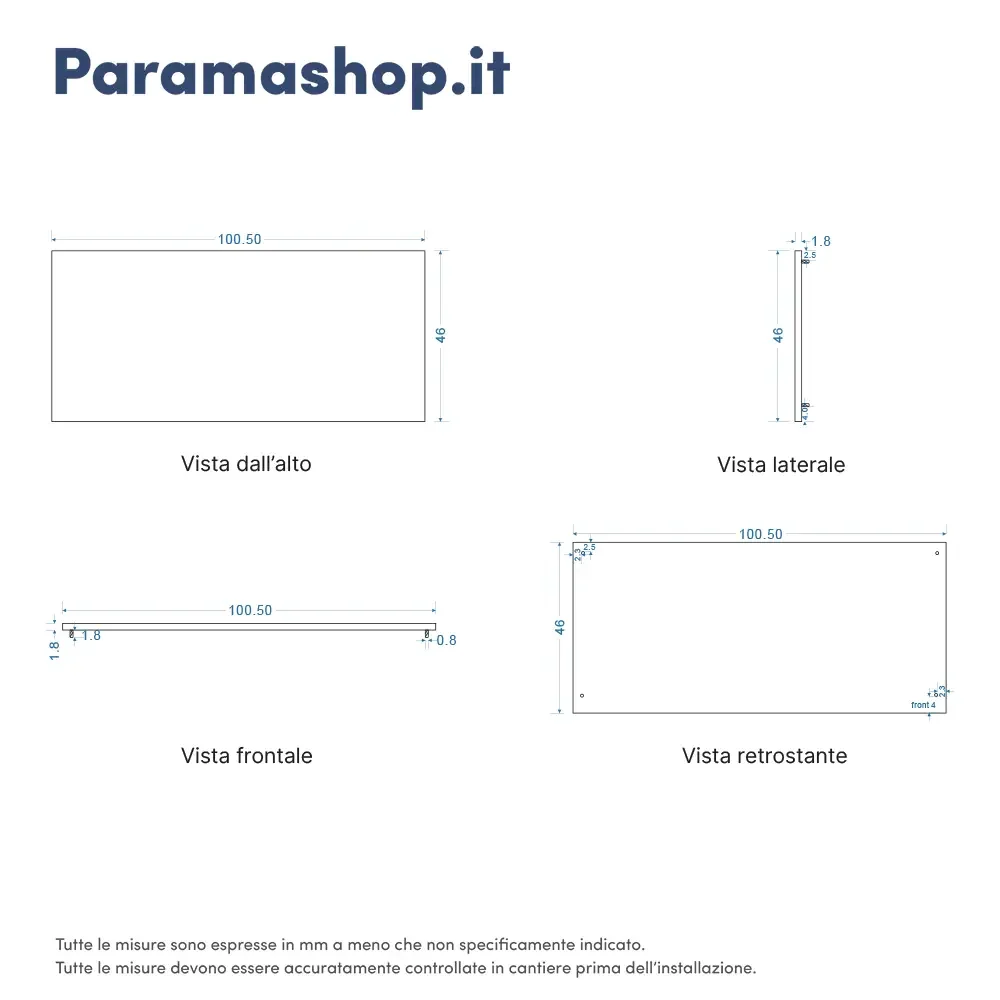 Mobile bagno sospeso 100 cm due cassetti grigio opaco con top | Ardenne - Image 9