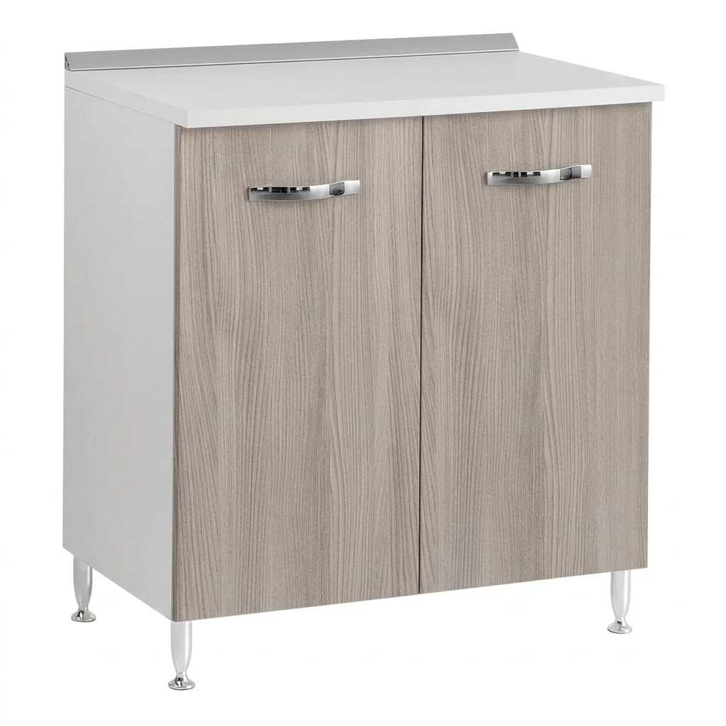 MOBILE BASE PER CUCINE COMPONIBILI L.85 x P.50 x H.85. - 2 ante - col. olmo - LINEA AZZURRA