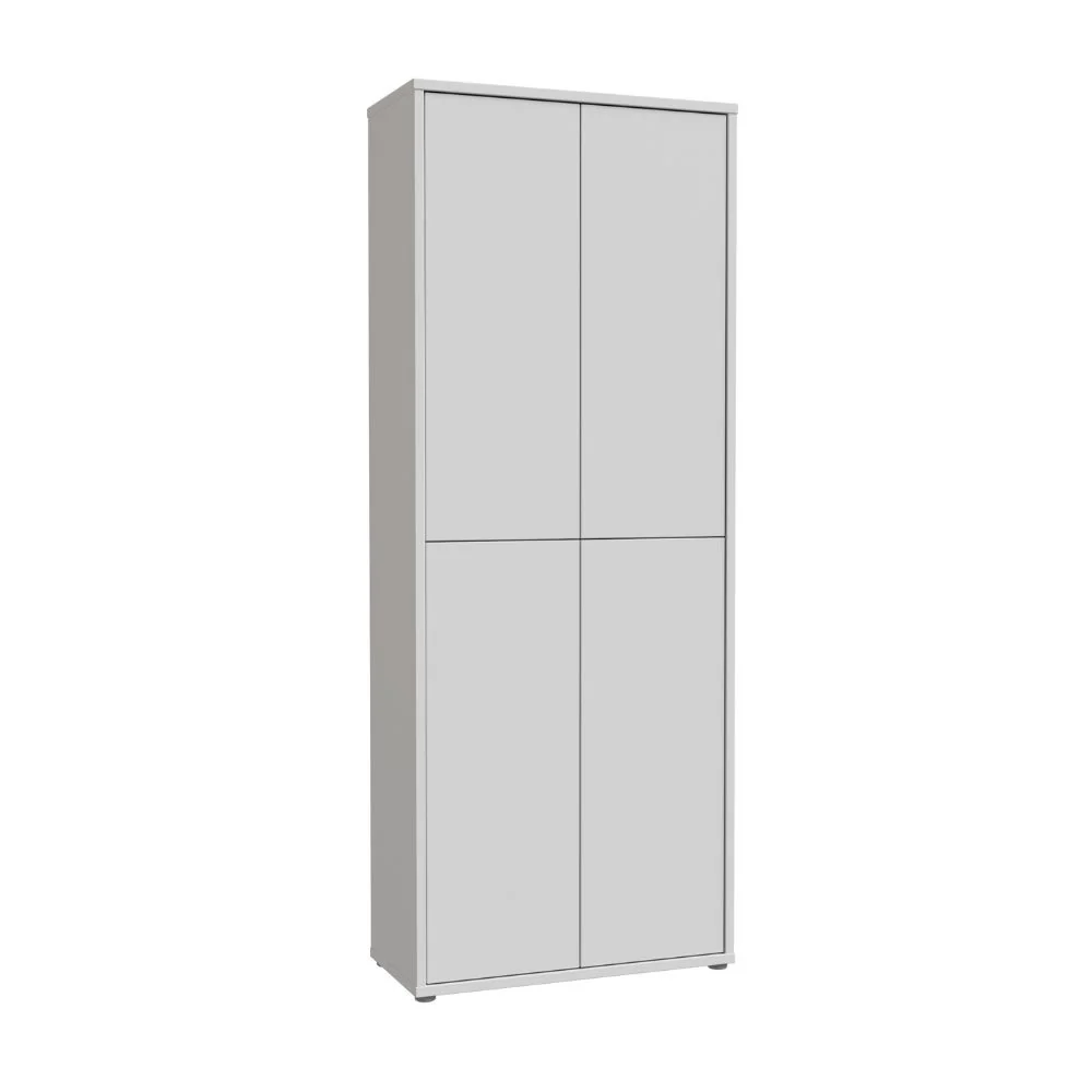 Mobile multiuso Medea 4 ante colore grigio chiaro 74.5x34.9xH 191.9 cm. - Image 5