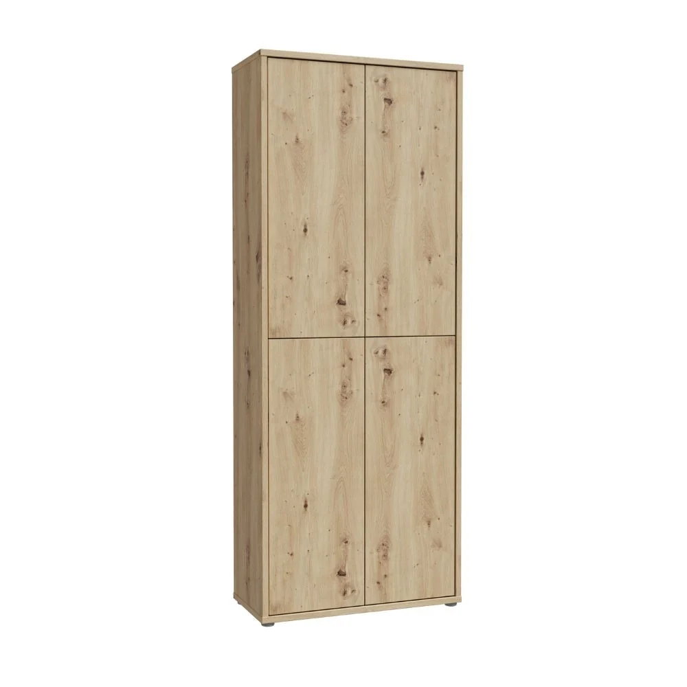Mobile multiuso Medea 4 ante colore rovere 74.5x34.9xH191.9 cm. - Image 5