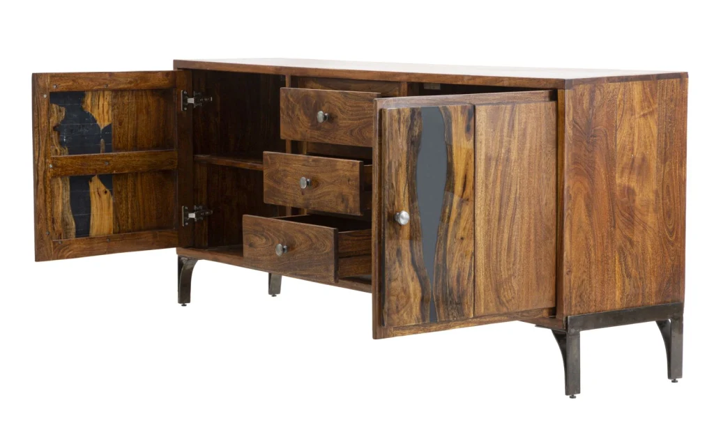 MOBILE MUSTANG CM 175X40X75 (LEGNO DI ACACIA NILOTICA) - Image 3