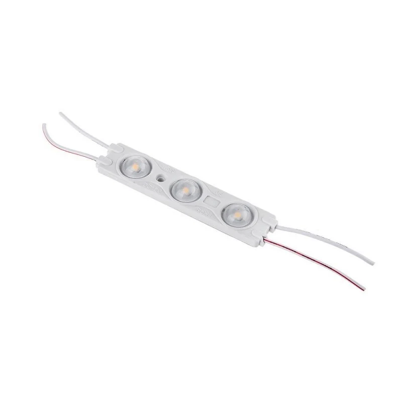 Modulo Mattone LED 3 SMD 2835 Bianco Caldo 12V IP67 Con Lente Ingrandimento 160 Gradi SKU-5124 - Image 3