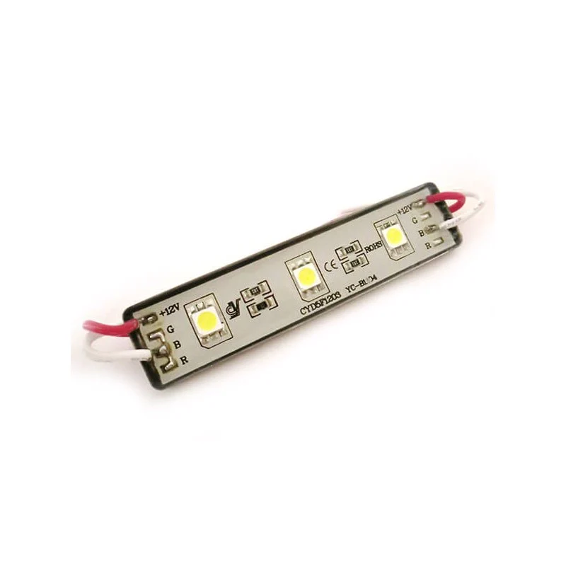 Modulo Mattone LED 3 SMD 5050 Bianco Ghiaccio 12V Impermeabile IP67 - Image 2