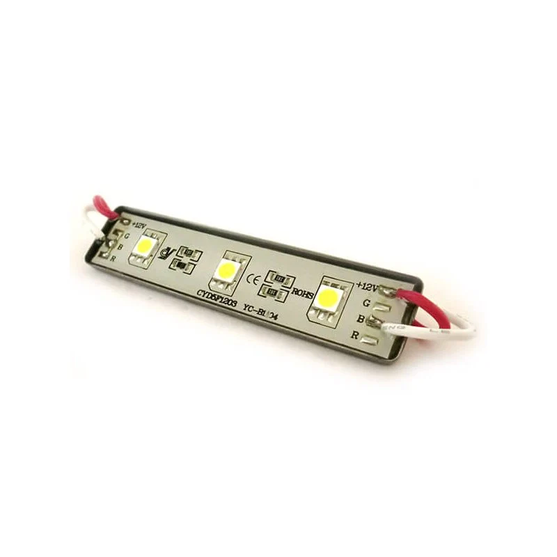 Modulo Mattone LED 3 SMD 5050 Bianco Ghiaccio 12V Impermeabile IP67 - Image 3