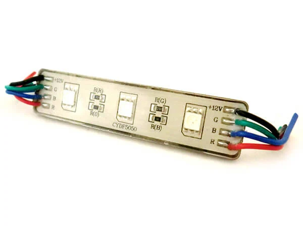 Modulo Mattone LED 3 SMD RGB 7 Colori 12V Impermeabile SKU-5134 - Image 3