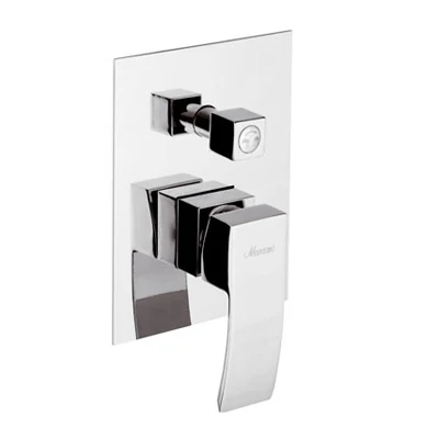 MONOCOMANDO INCASSO DOCCIA CON DEVIATORE LINEA MARTE- Cromo- MARIA- pezzi 1