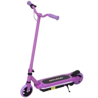 Monopattino elettrico per bambini 6-14 anni, velocità massima 10 km/h, luci LED colorate, freno elettrico, viola - Image 5