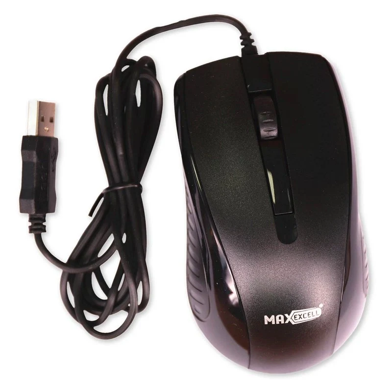 Mouse Ottico USB 2.0 Leggera e Slim da Lavoro Ufficio Viaggio Uso Personale con Cavo da 1.25 metri Modello 1260 Ambidestro a 2 Tasti e Rotella - Image 2