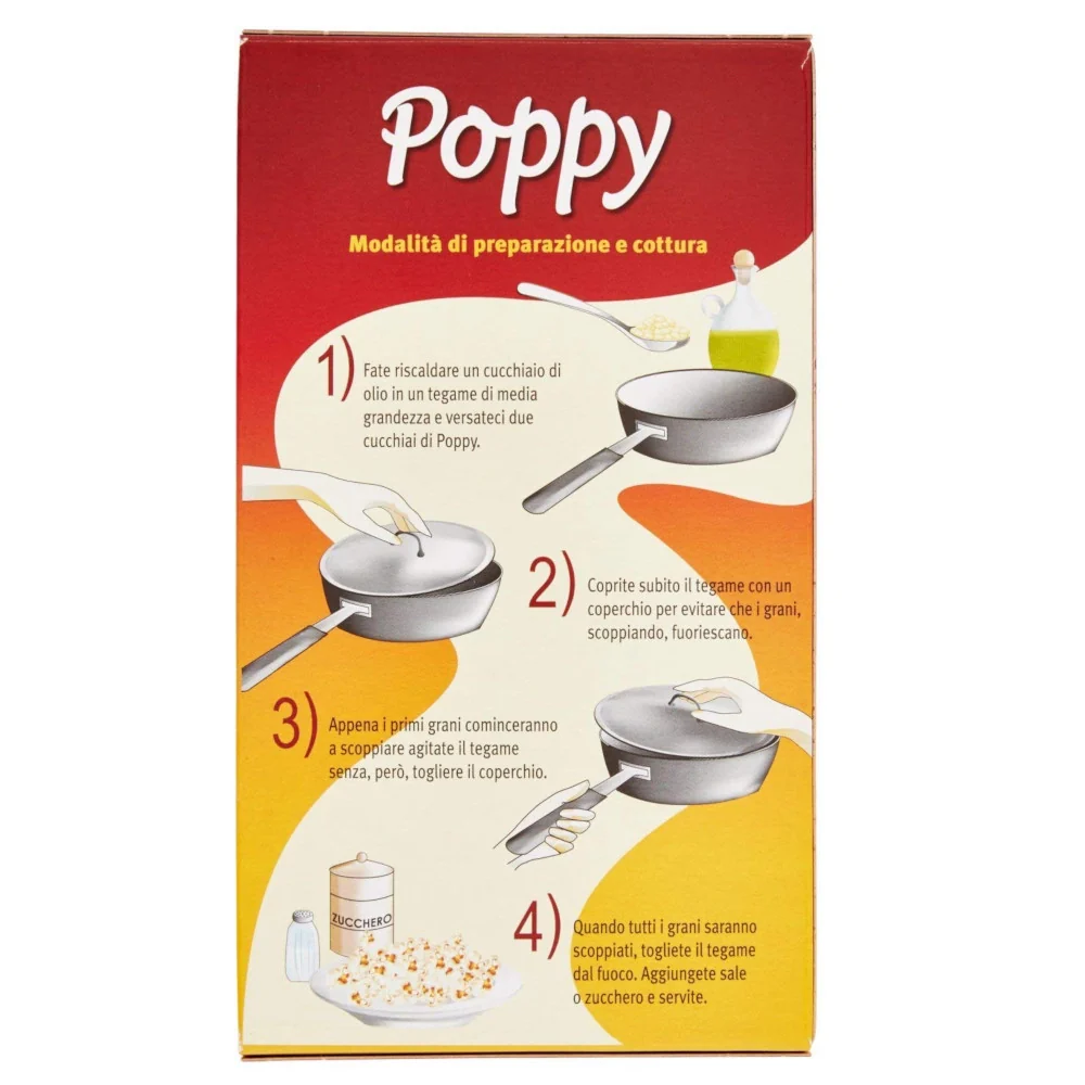 Multipack da 18 poppy mais selezionato per pop corn confezioni da 250 grammi ciascuna - Image 4