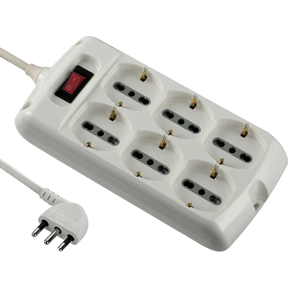 MULTIPRESA CON INTERRUTTORE 6 prese  - ELECTRALINE