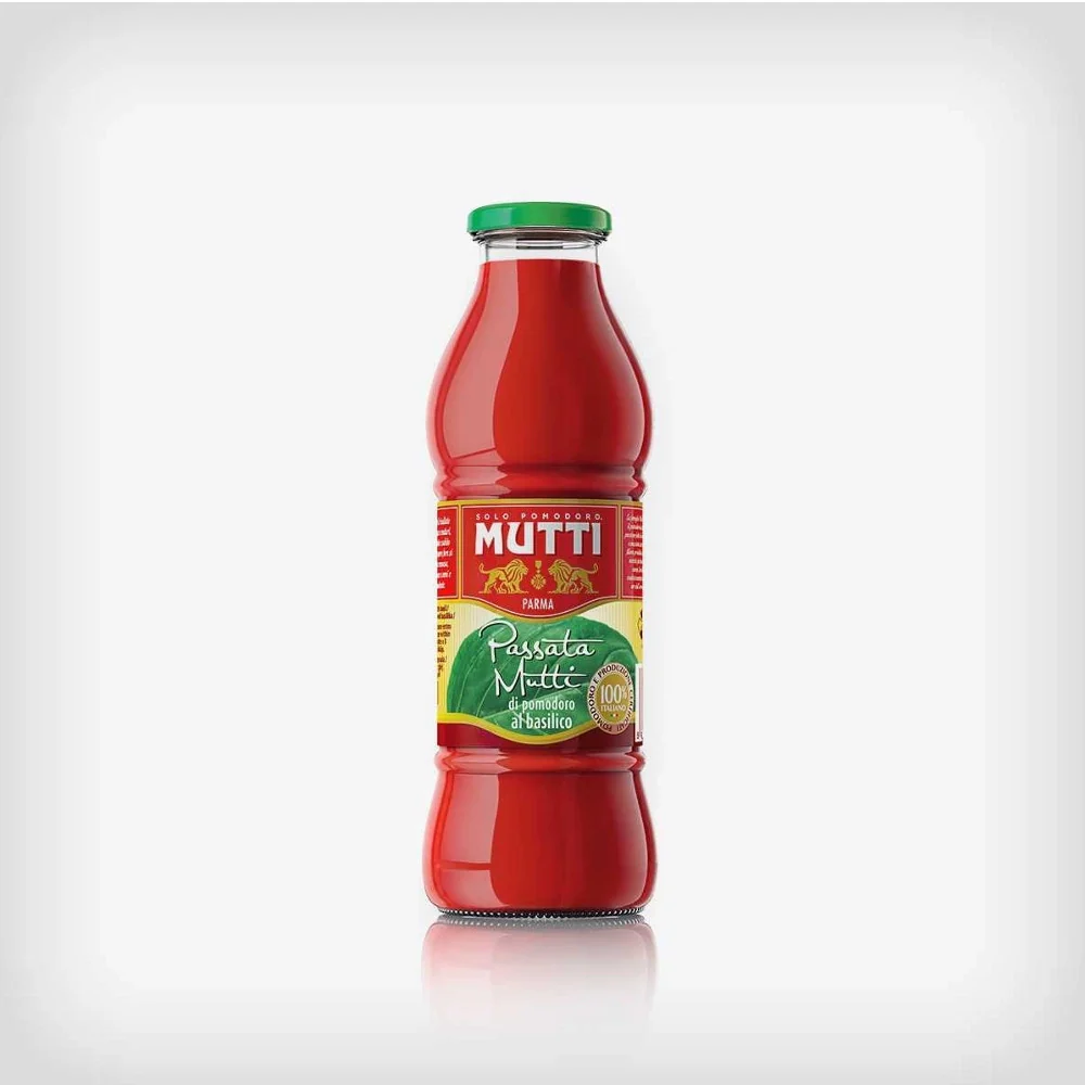 Mutti passata di pomodoro al basilico multipack 12 bottiglie da 700 grammi