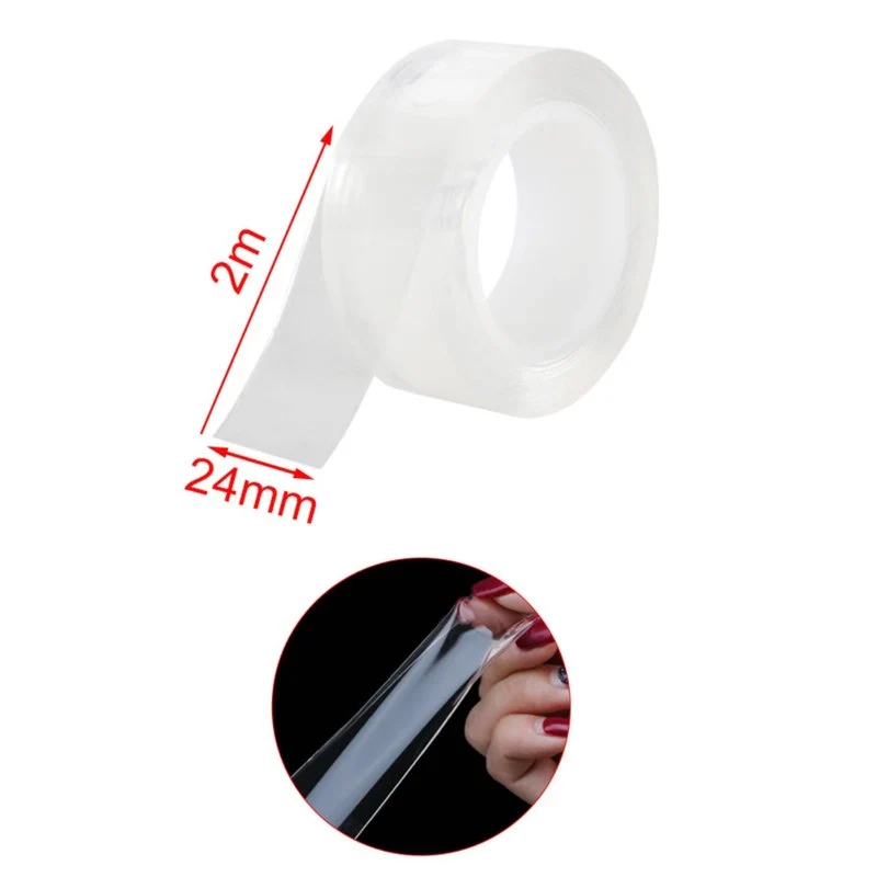Nastro Biadesivo Acrilico Extra Forte Trasparente 24mm X 2MT - Image 2