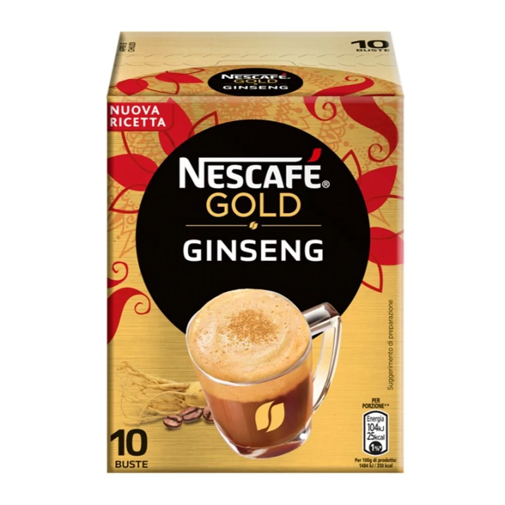 Nescafe' gold i golosi ginseng confezione da 10 bustine da 7 grammi ciascuna