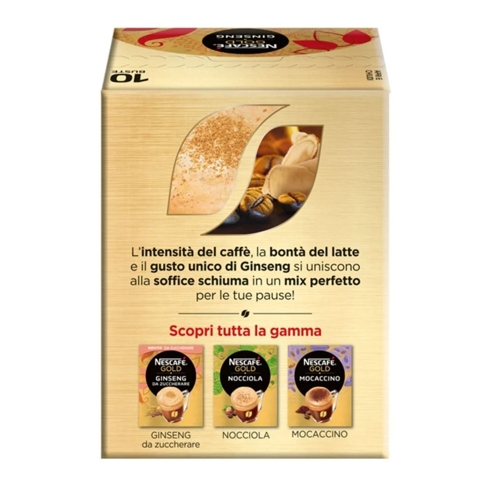 Nescafe' gold i golosi ginseng confezione da 10 bustine da 7 grammi ciascuna - Image 2