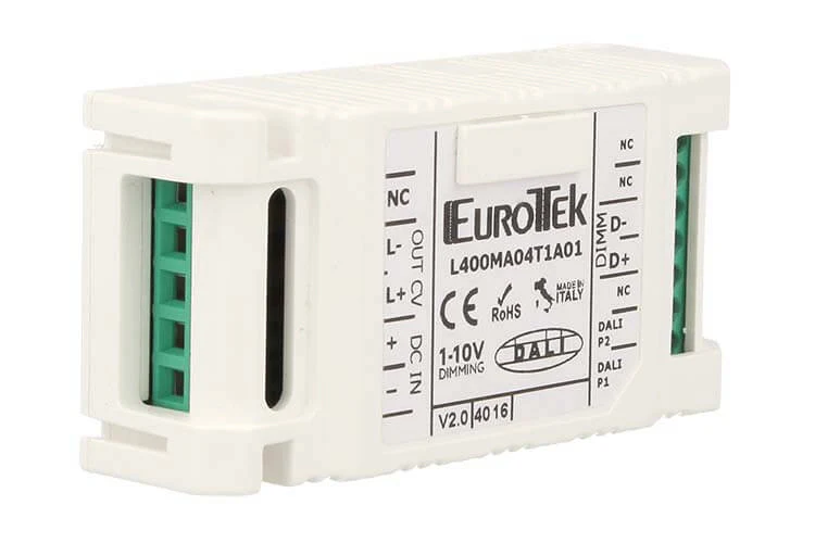 Newlab Led Dimmer Monocanale PWM 12A Controllato Da Pulsante N.O. 0-10V 1-10V Dali Potenziometro - Image 2