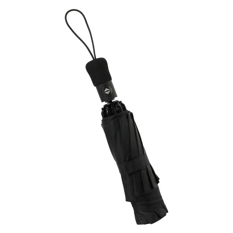 Ombrello Inverso Antivento 3 Pieghe 10 Stecche Teflon 210T 105cm Apertura e Chiusura Automatico Nero Classico - Image 4