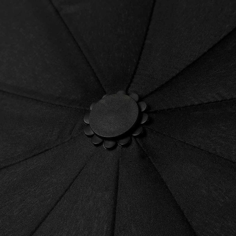 Ombrello Inverso Antivento 3 Pieghe 10 Stecche Teflon 210T 105cm Apertura e Chiusura Automatico Nero Classico - Image 5