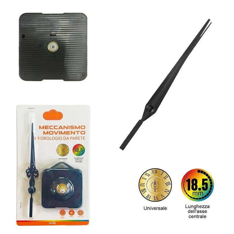 Orologio con Movimento al Quarzo Silenzioso con Lancette Stile Antiche Lunghezza Mano piu Lunga 13 Asse Centrale 18.5mm - Image 3