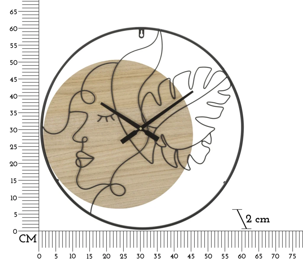 OROLOGIO DA MURO ELEGANT -B- CM Ø 60X2 - Image 6