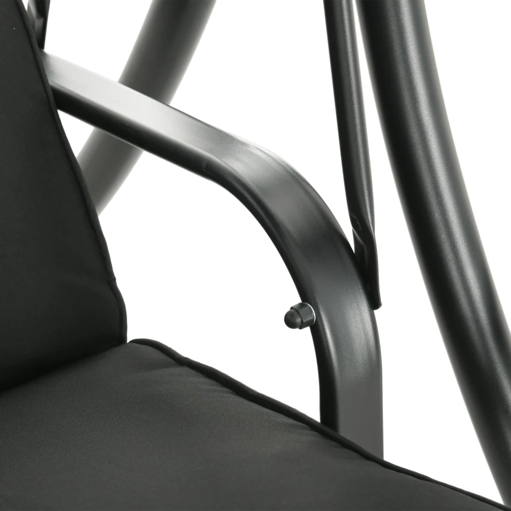 Oscillazione per tenda regolabile Hollywood 3-posto colore nero 278×135×177cm - Image 9