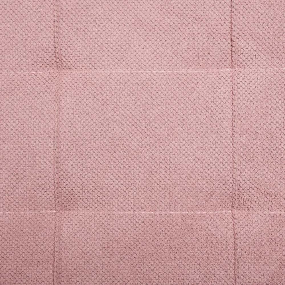 Ottomana Rosa 100 x 42 x 40 cm in tessuto poliestere Poggiapiedi imbottito Soggiorno Stile Moderno - Image 8