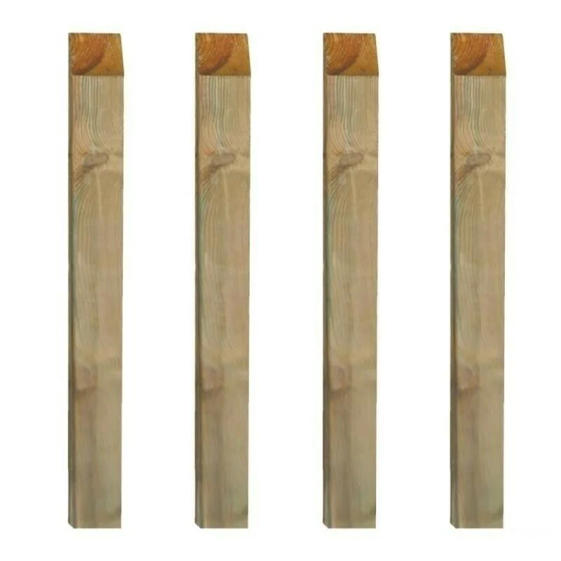 PALO QUADRO PZ.4 PER RECINZIONI E STACCIONATE CM.9X9X300H IN LEGNO DI PINO IMPREGNATO - Image 3