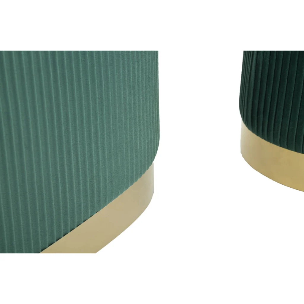 Panca con Portaoggetti VKH876, Verde, Poliestere, 80x37x42 cm - Image 5