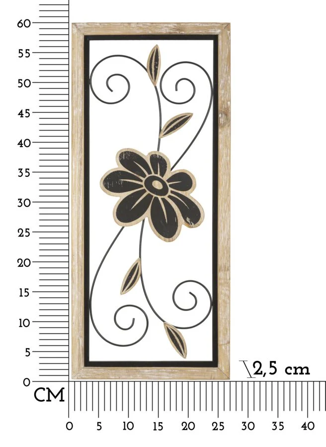 PANNELLO IN FERRO E LEGNO KOMAN -A- CM 26X2,5X60 - Image 6