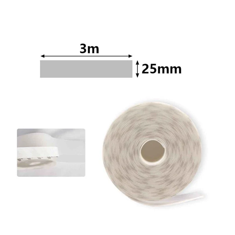 Paraspifferi Guarnizione Adesiva per Porte 3 Metri x 25mm Isolante Termico e Antispiffero Colore Bianco - Image 3