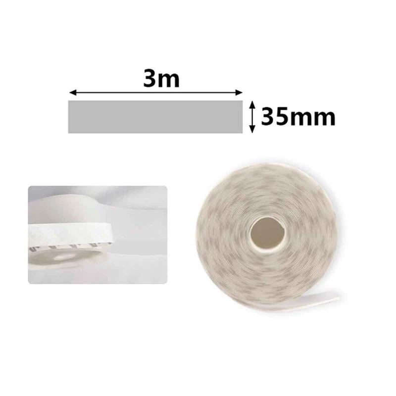 Paraspifferi Guarnizione Adesiva per Porte 3 Metri x 35mm Isolante Termico e Antispiffero Colore Bianco - Image 3