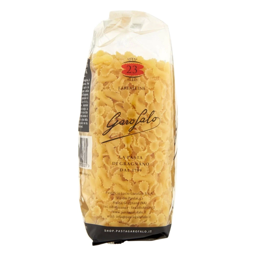 Pastificio garofalo farfalline n. 23 pasta trafilata al bronzo da 500 grammi - Image 3