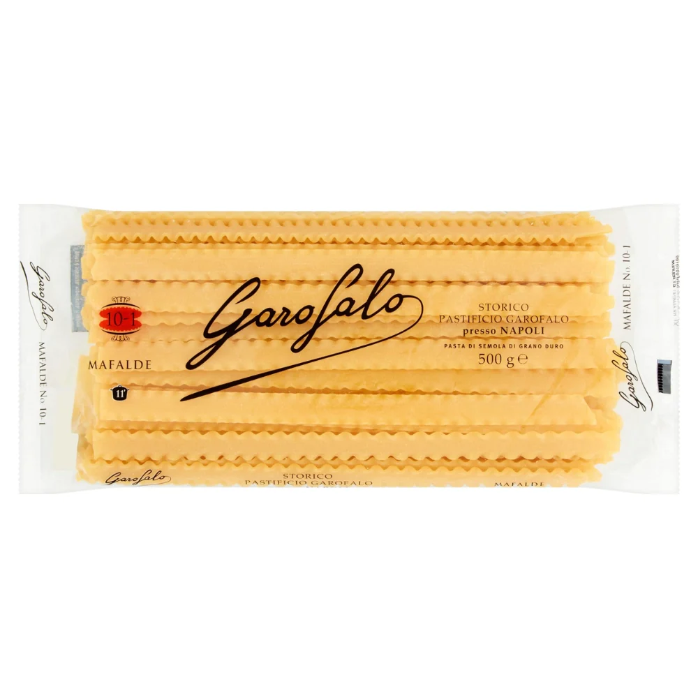 Pastificio garofalo mafalde n.10-1 pasta trafilata al bronzo da 500 grammi