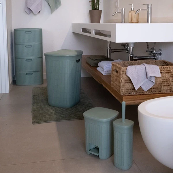 PATTUMIERA A PEDALE 'DOMUS' smoky blue - STEFANPLAST - Image 2