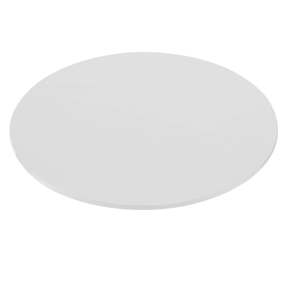 Pianale tavolo tondo 90x90x3.8 con bordo poliuretano bianco