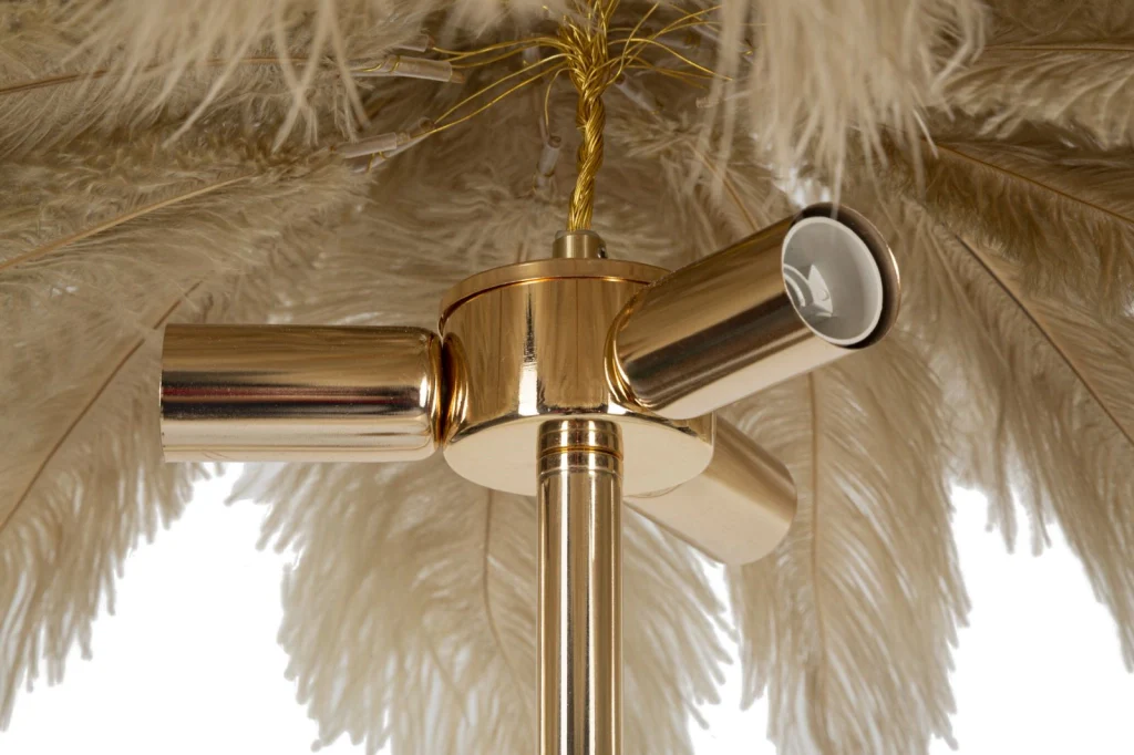 LAMPADA DA TERRA PALM CAMMELLO CM Ø 55X160 - Image 4