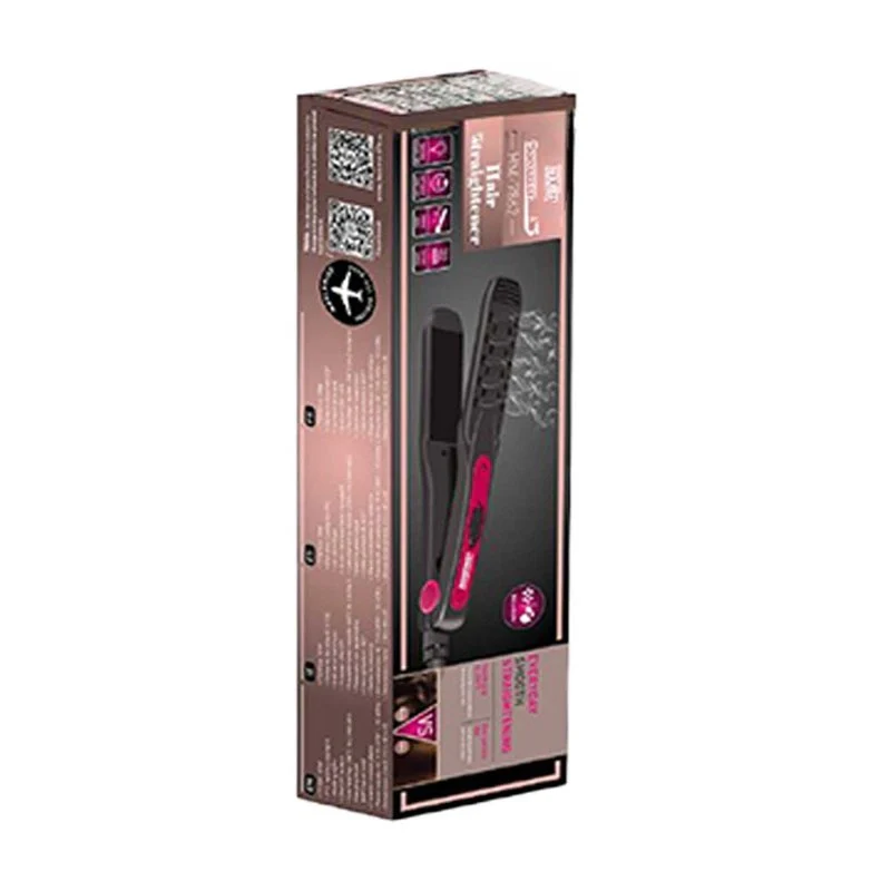 Piastra per Capelli 30W Riscaldamento Rapido con Piastre da 10cm in Ceramica Max 200 gradi con Cavo Girevole 360 Nero Capelli Lisci SKU 7862 - Image 3