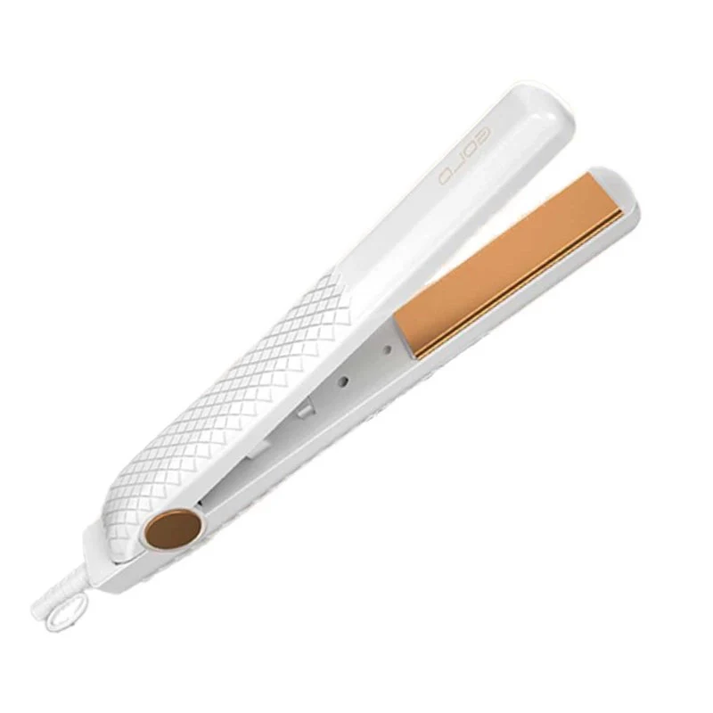 Piastra per Capelli 30W Riscaldamento Rapido con Piastre da 10cm in Ceramica Max 200 gradi con Cavo Girevole a 360 per Capelli Lisci Bianco - Image 4