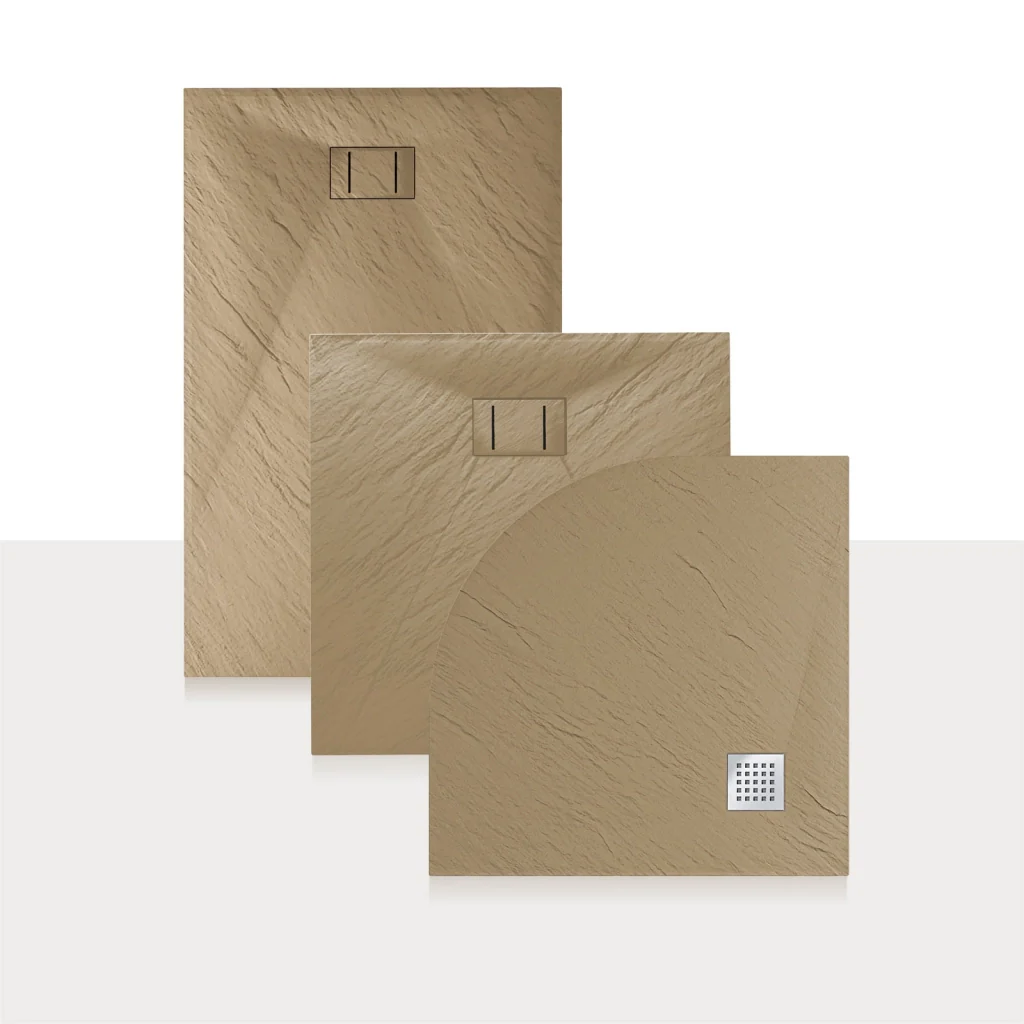 Piatto Doccia 70x100x2 6 CM Rettangolare Tortora Effetto Pietra mod. Blend - Image 2