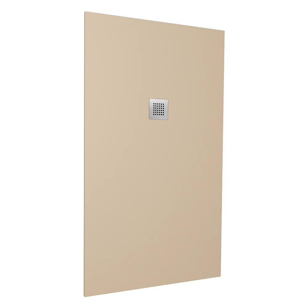 Piatto doccia 70x110cm in marmoresina marrone effetto pietra | Kos - Image 6