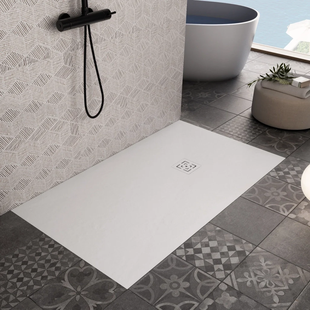 Piatto Doccia 70x120 cm in Pietra Bonussi Canton Bianco - Image 2