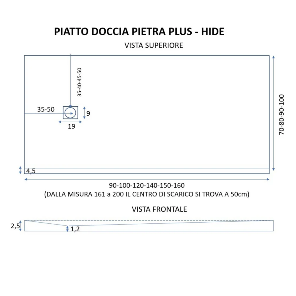 Piatto Doccia 70x120 cm in Pietra Bonussi Canton Bianco - Image 5