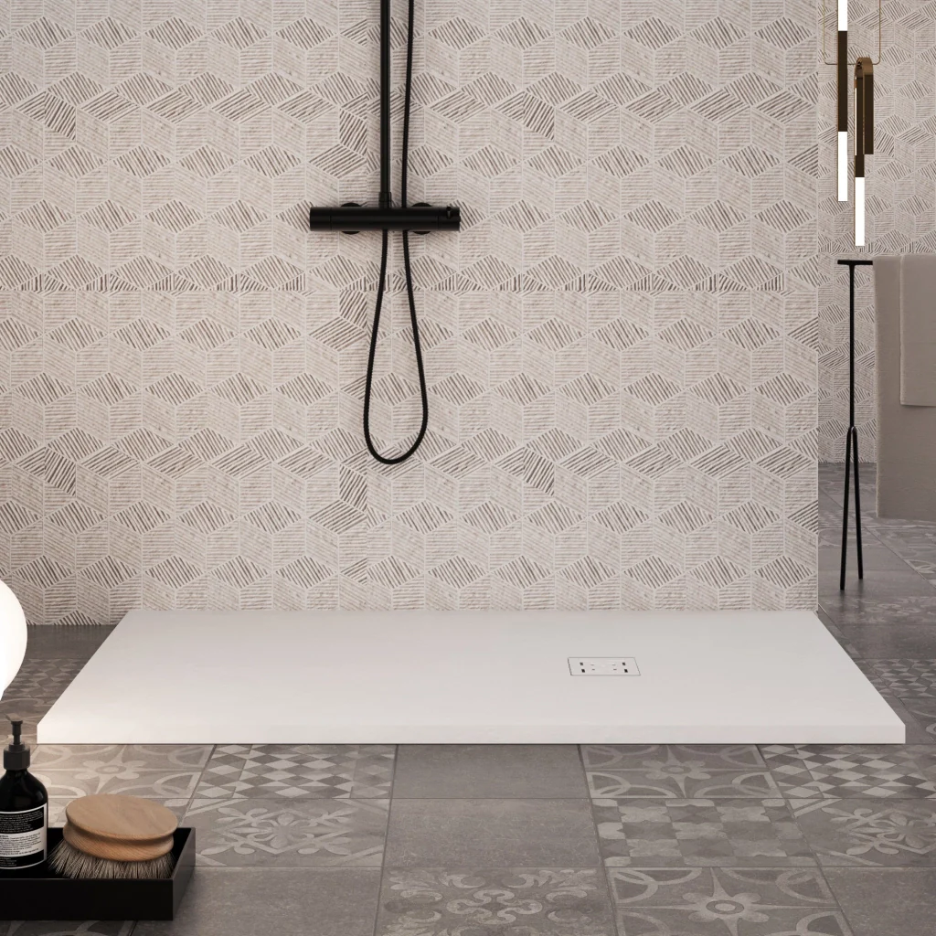 Piatto Doccia 70x160 cm in Pietra Bonussi Canton Bianco - Image 4